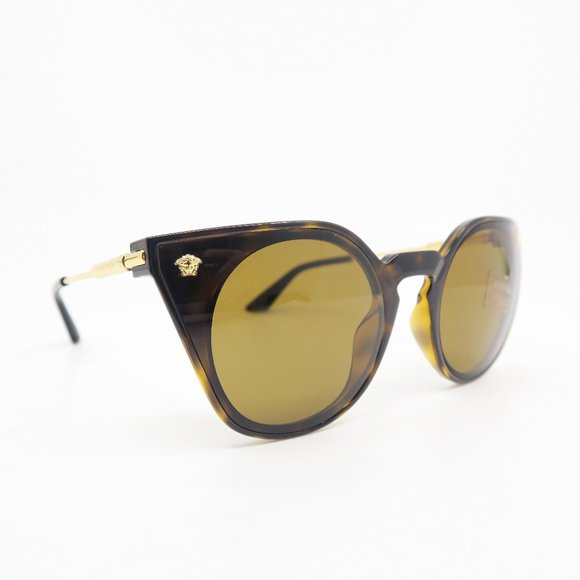 Versace Mod. 4410 108/83 60mm Havana-Brown Polarized New Woman's Eyeglasses. - Picture 3 of 8